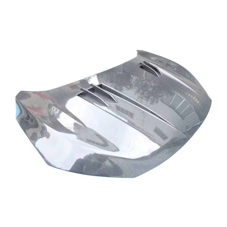 New Carbon Fiber Bonnet Hood Front Hood for 2017-2019 for for FK7 Engine Hood Cover Bolt-On Black